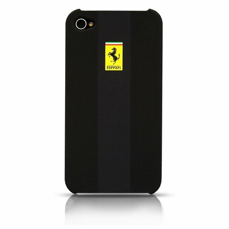 MASTERS CLUB Ferrari RUBBER HARD CASE IPHONE 4-4S BLK FERU4GBL